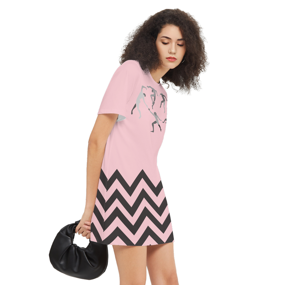 Women's SOLSTICE Short-Sleeve T-Shirt Dress-Heavyweight 225g