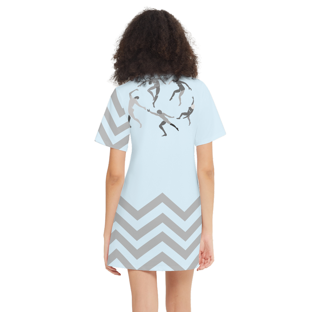 Women's SOLSTICE Short-Sleeve T-Shirt Dress-Heavyweight 225g