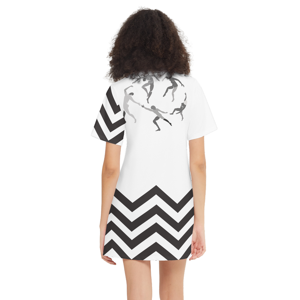 Women's SOLSTICE Short-Sleeve T-Shirt Dress-Heavyweight 225g
