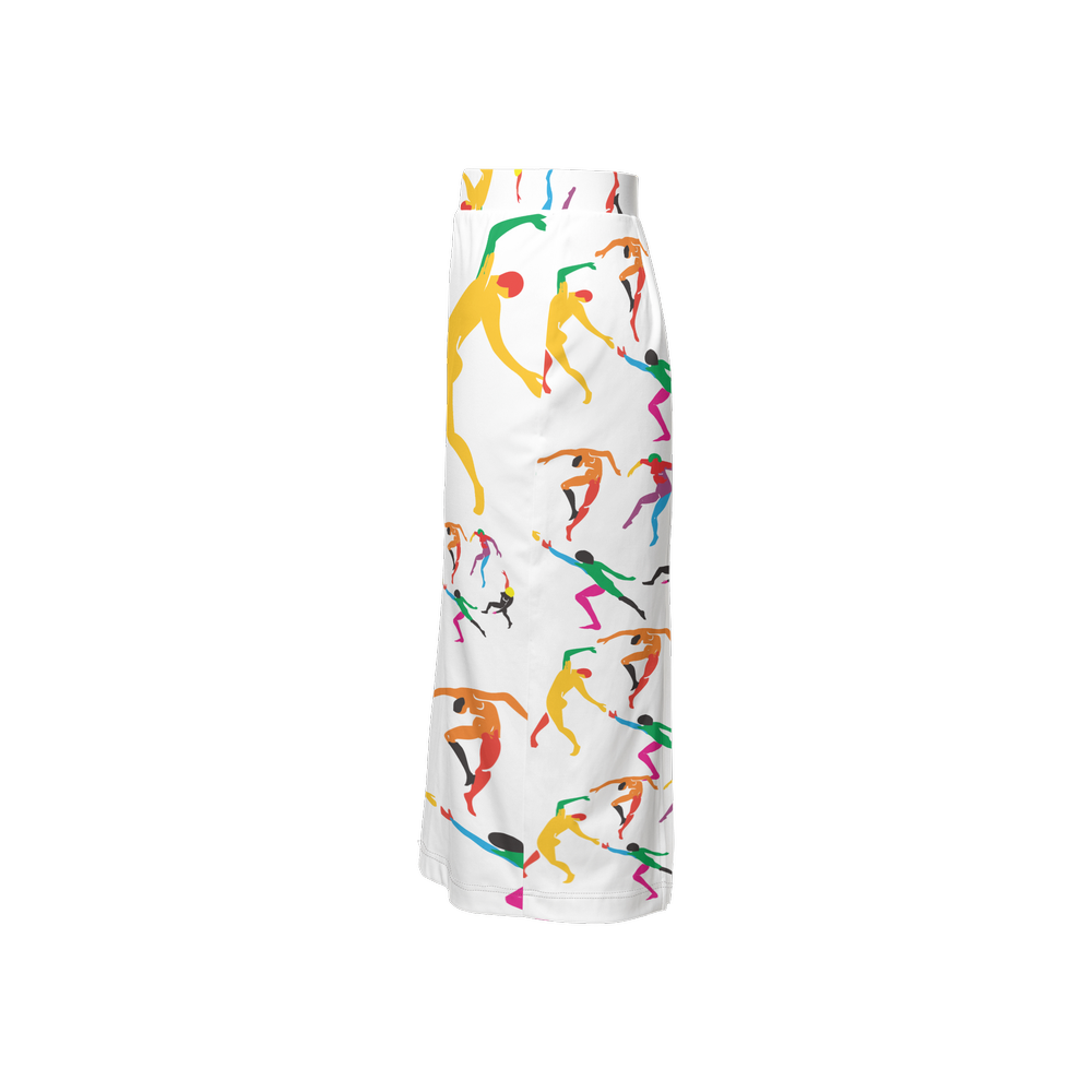 Women's Back Split Pencil Skirt-Heavy Knit