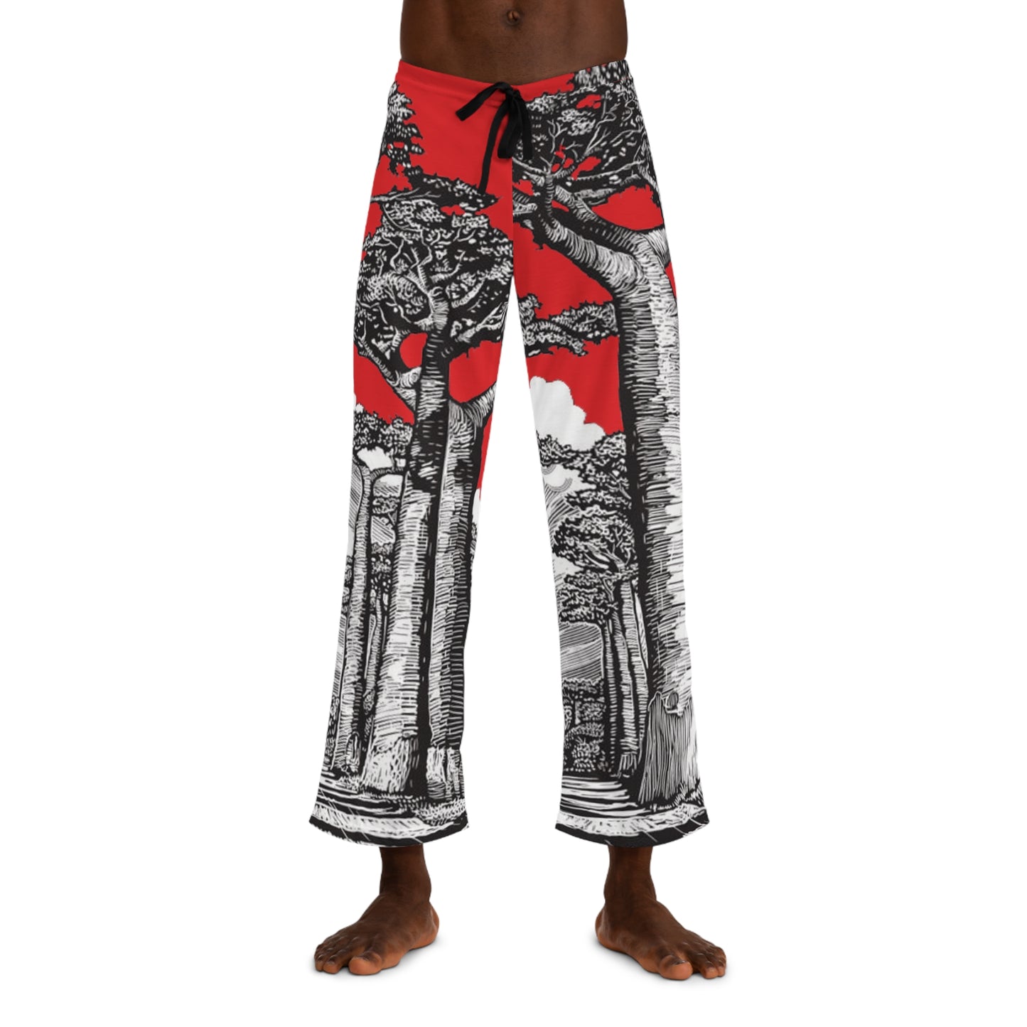 SOLSTICE Baobab Red Men's Pajama Pants (AOP)