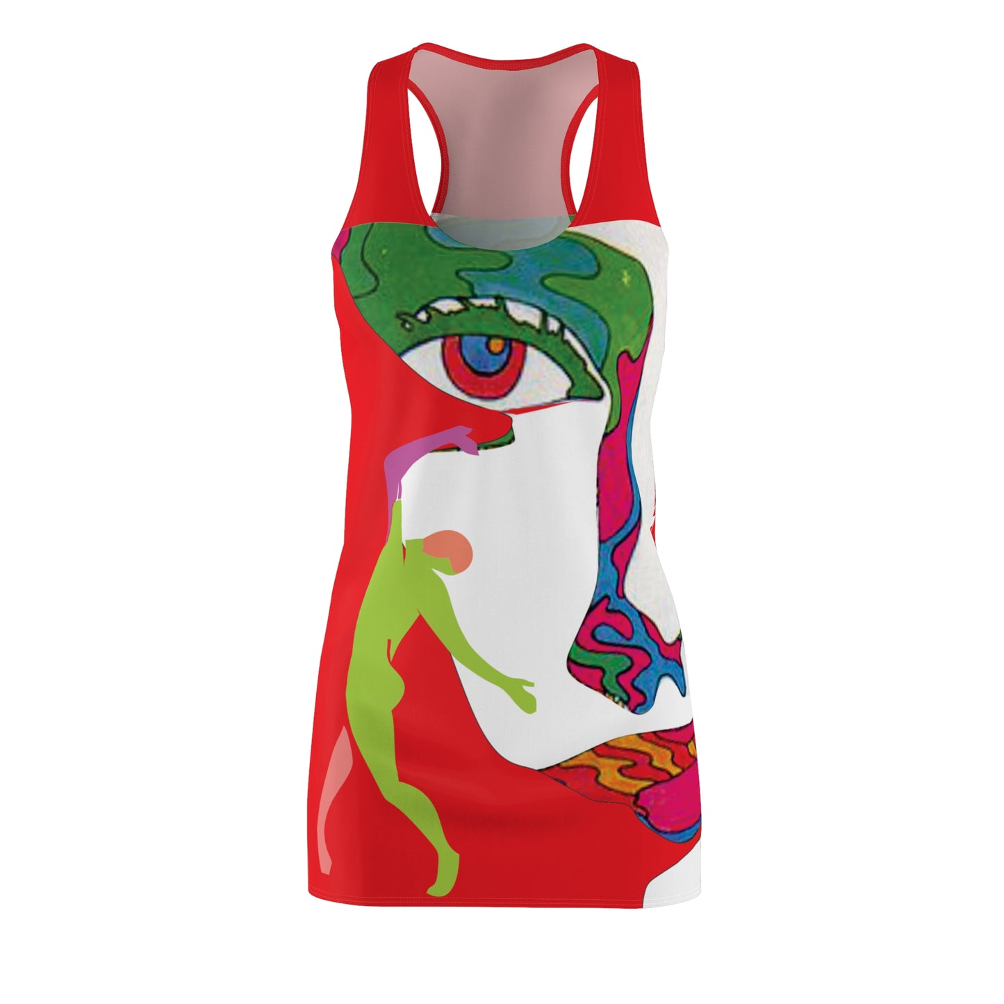 Women's POP ART Cut & Sew Racerback Dress (AOP)