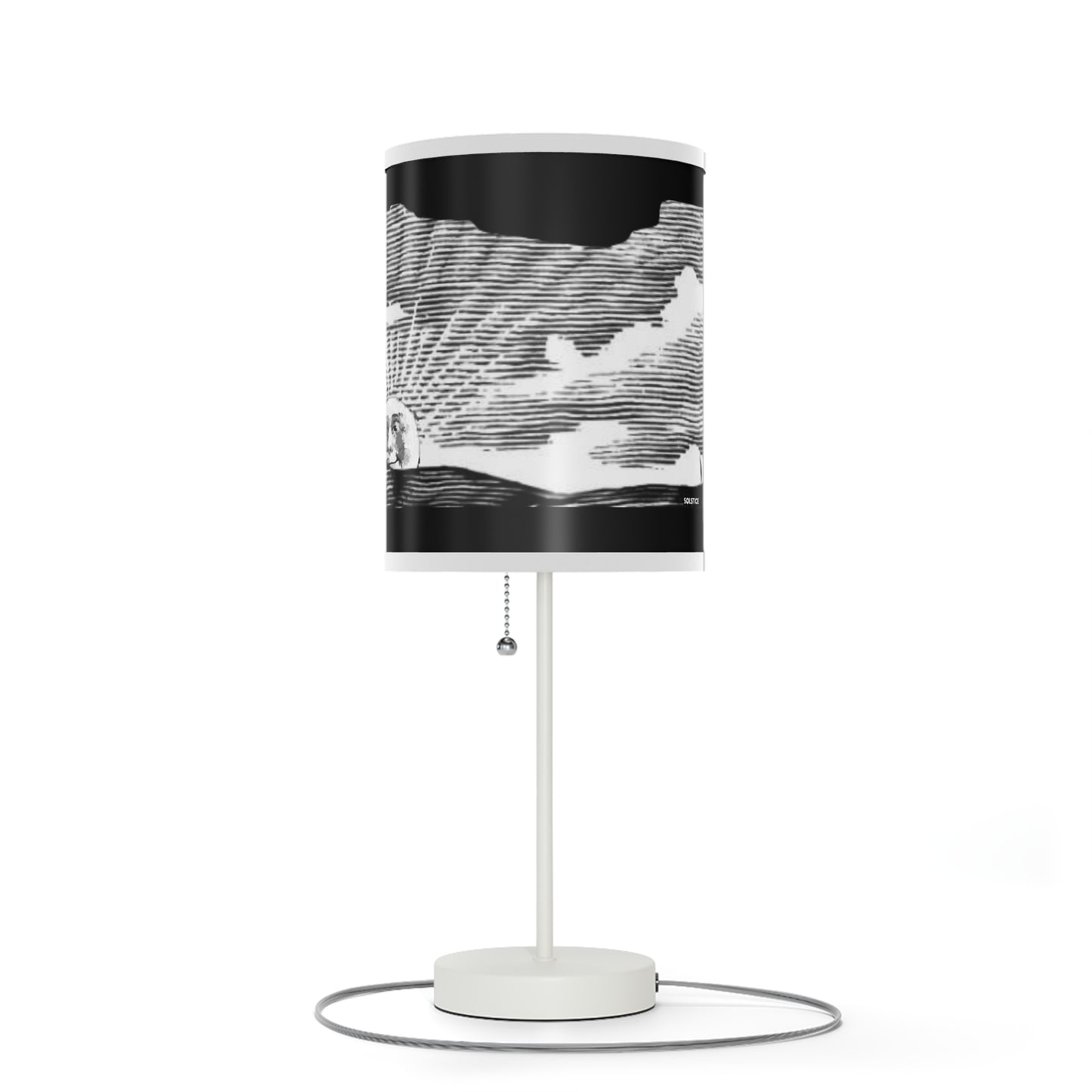 Solstice Engraved Sunrise Lamp on a Stand, US|CA plug