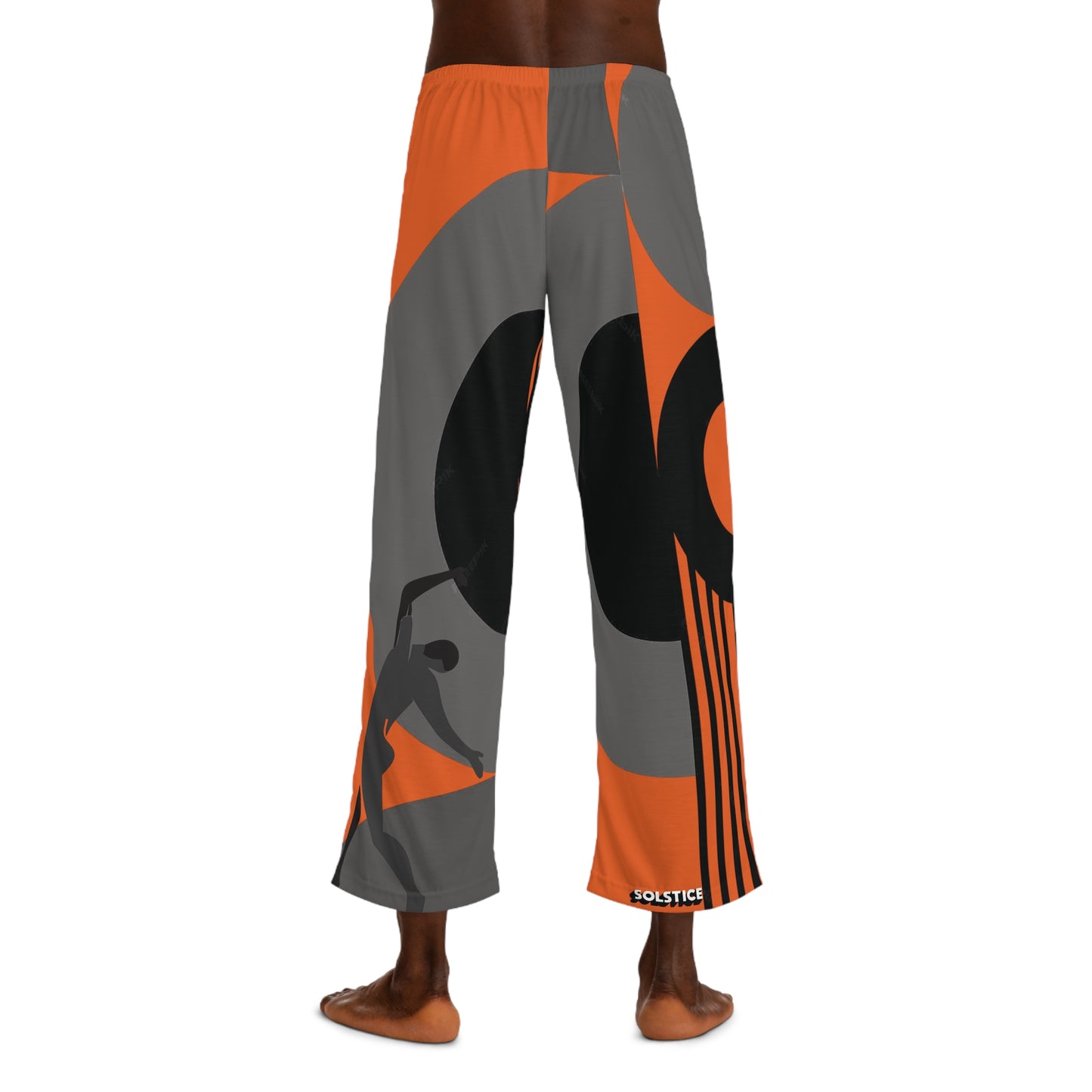SOLSTICE Bauhaus Men's orange Pajama Pants (AOP)