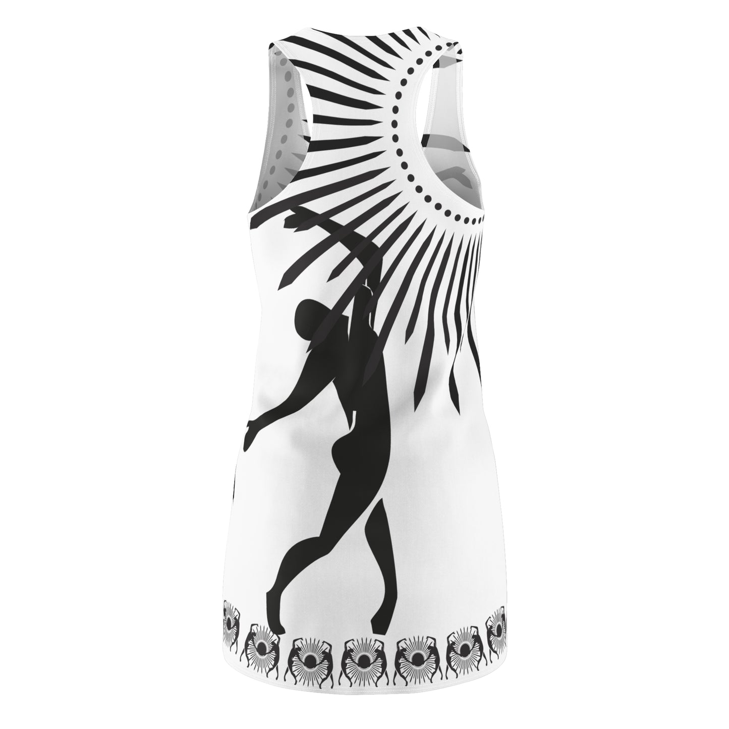 Women's Solstice Dancer Sun W Cut & Sew Racerback Dress (AOP)