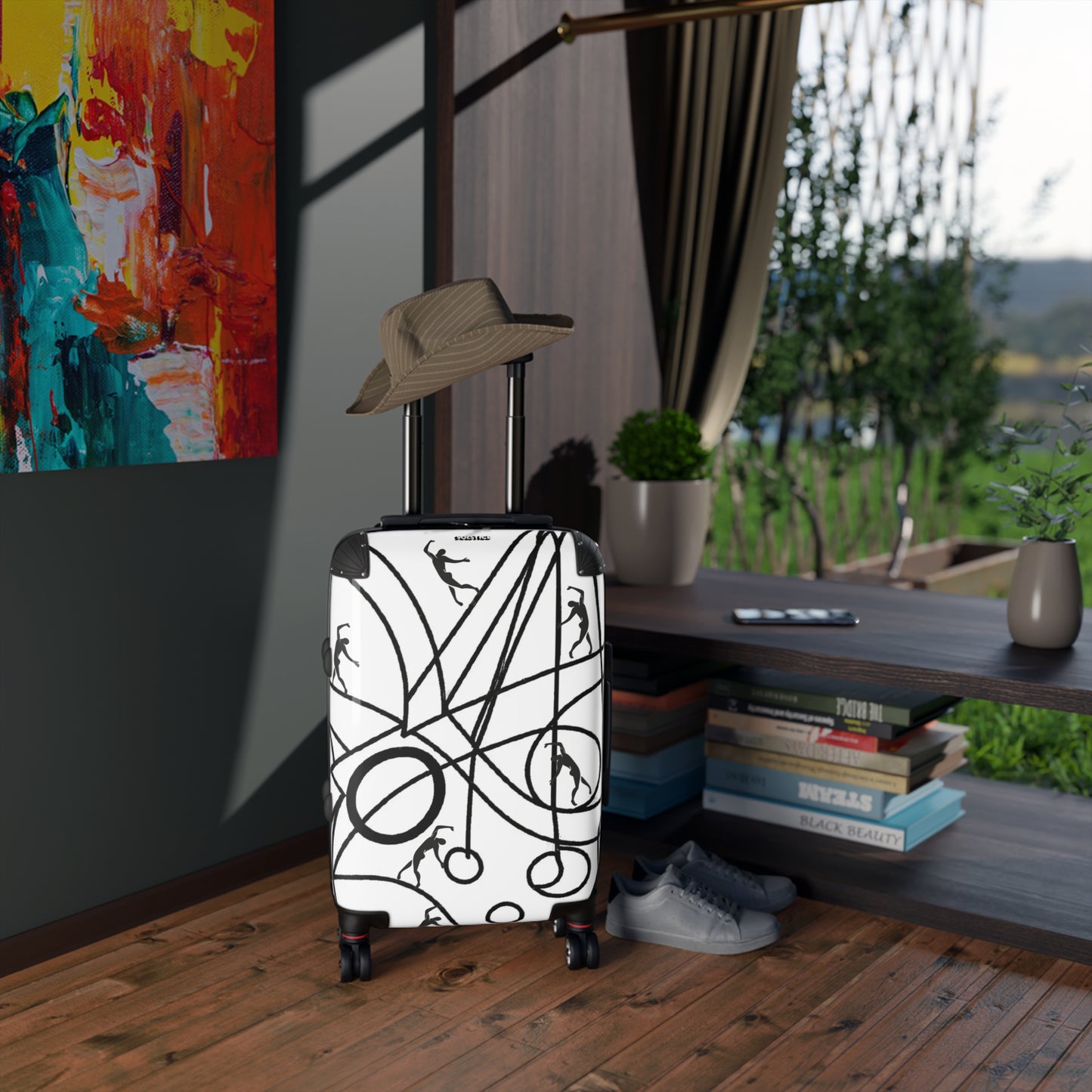 SOLSTICE Calder and Matisse dancers Suitcase