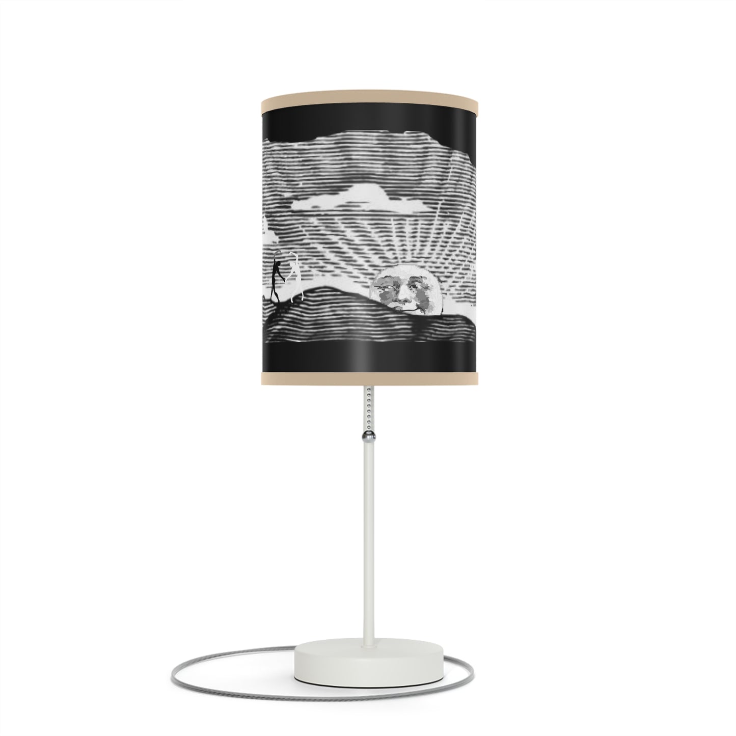 Solstice Engraved Sunrise Lamp on a Stand, US|CA plug