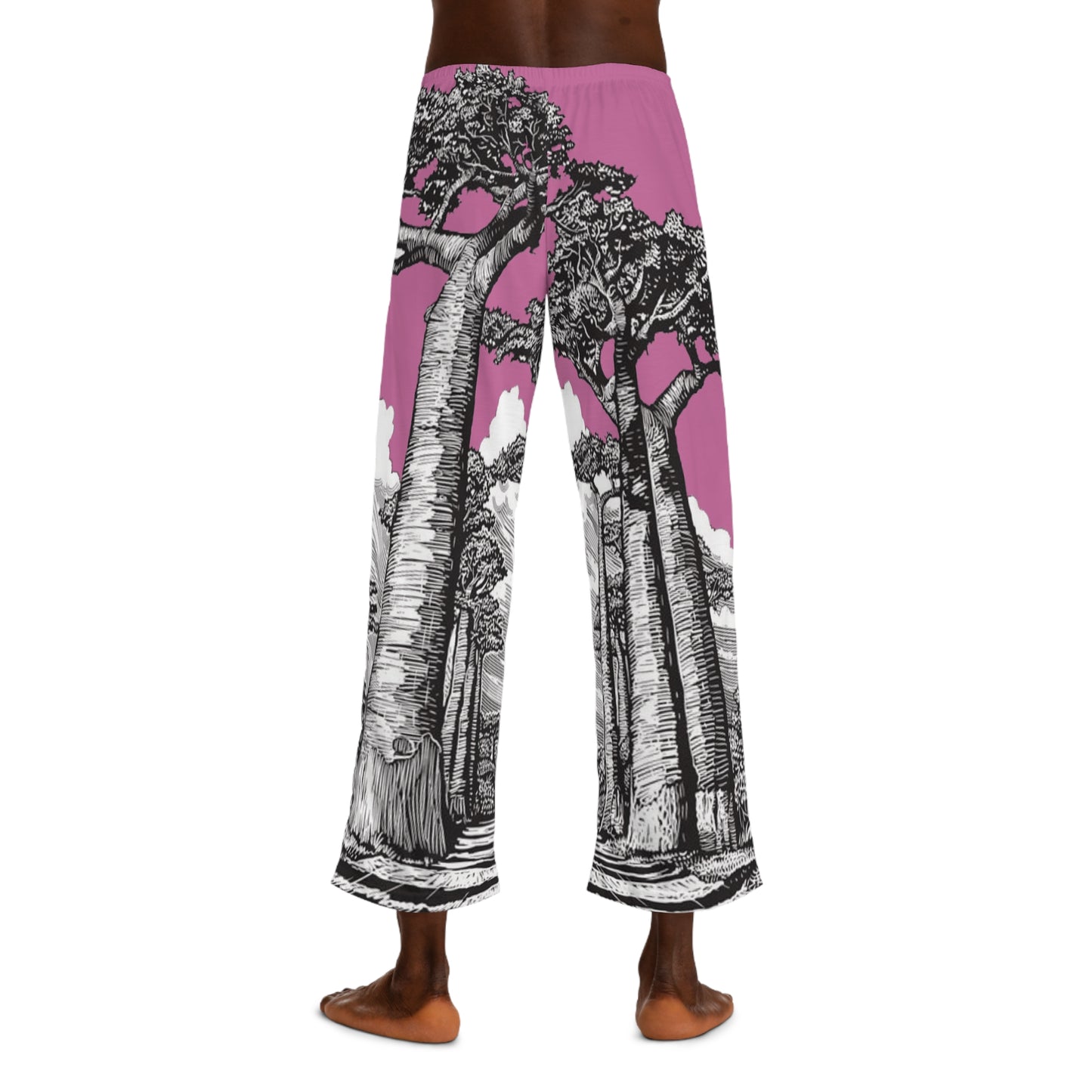 SOLSTICE Baobab Pink Men's Pajama Pants (AOP)