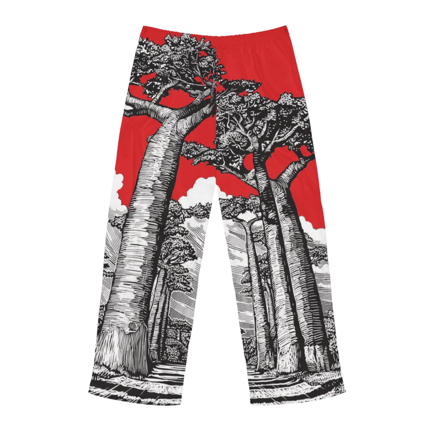 SOLSTICE Baobab Red Men's Pajama Pants (AOP)