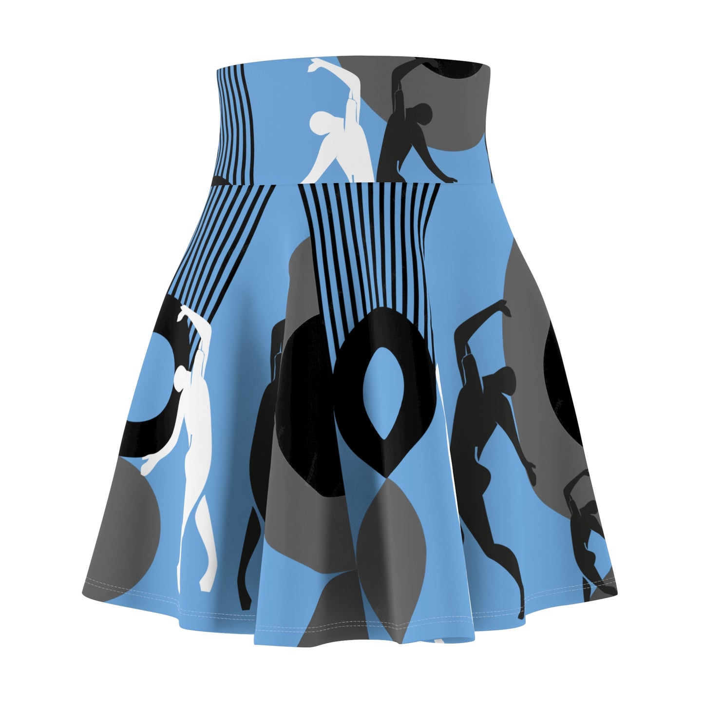 SOLSTICE Bauhaus Skater Pink Blue Skirt (AOP)