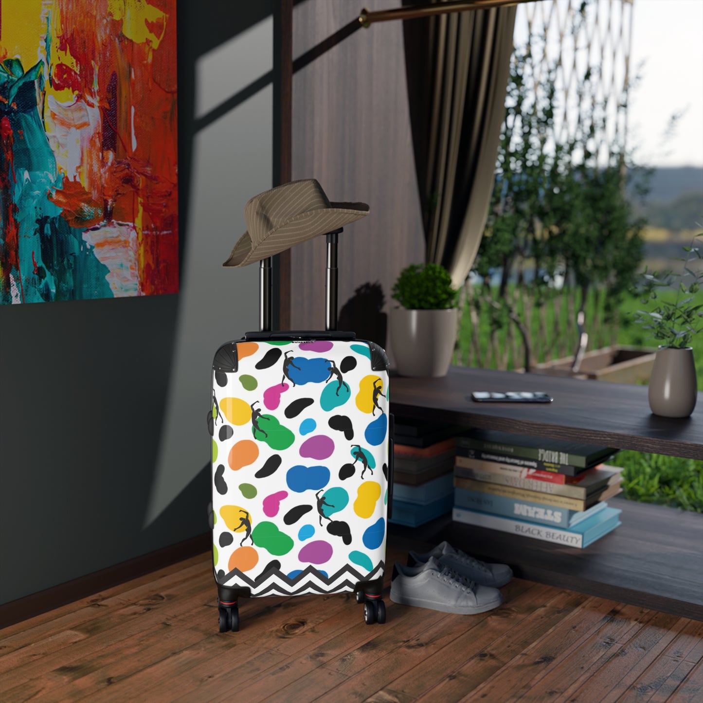 SOLSTICE Animal print Matisse dancers Suitcase