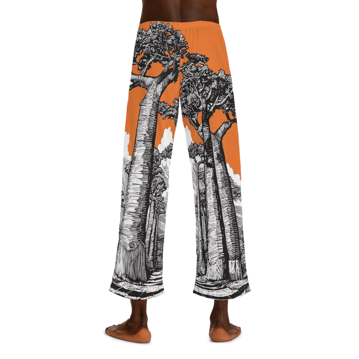 SOLSTICE Baobab orange Men's Pajama Pants (AOP)