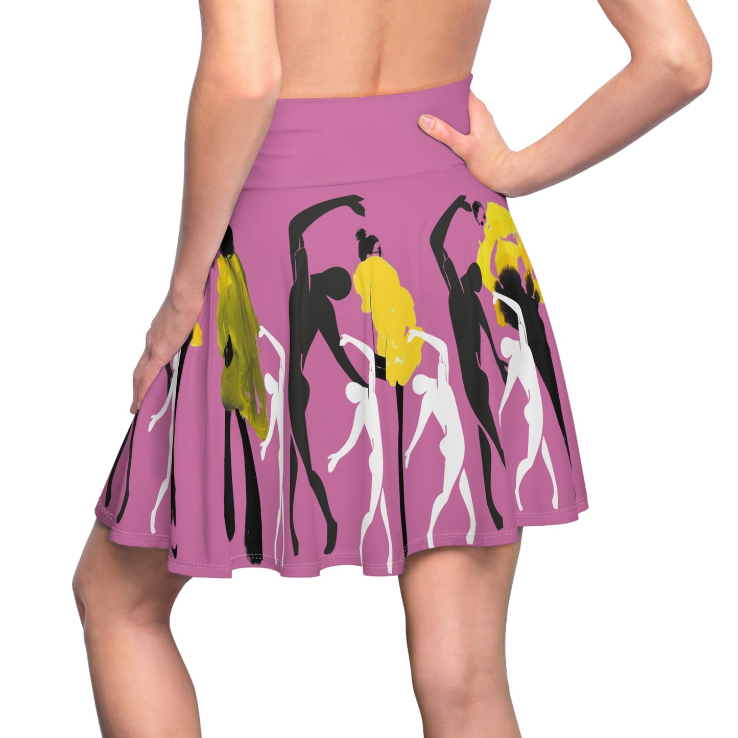 SOLSTICE Fashion Pink Skater Skirt (AOP)