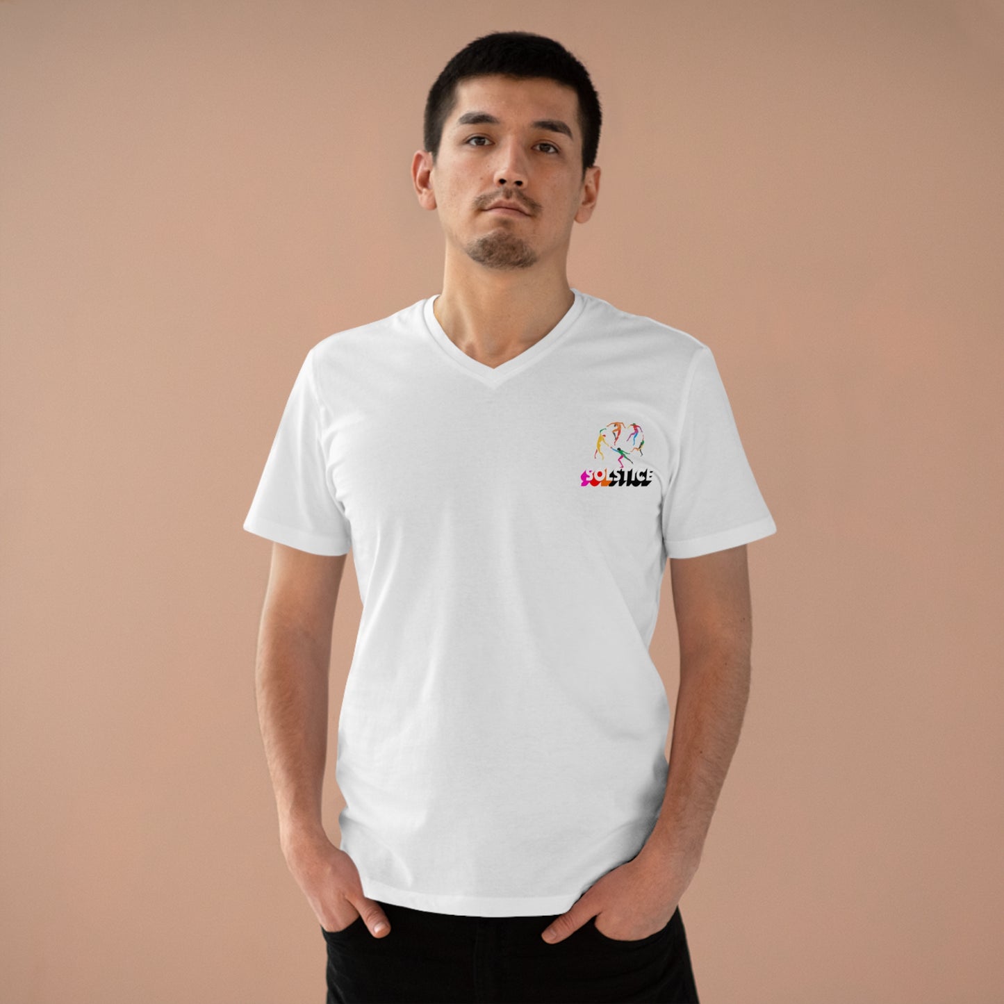 Solstice Dance Men’s Presenter V-neck 1 white