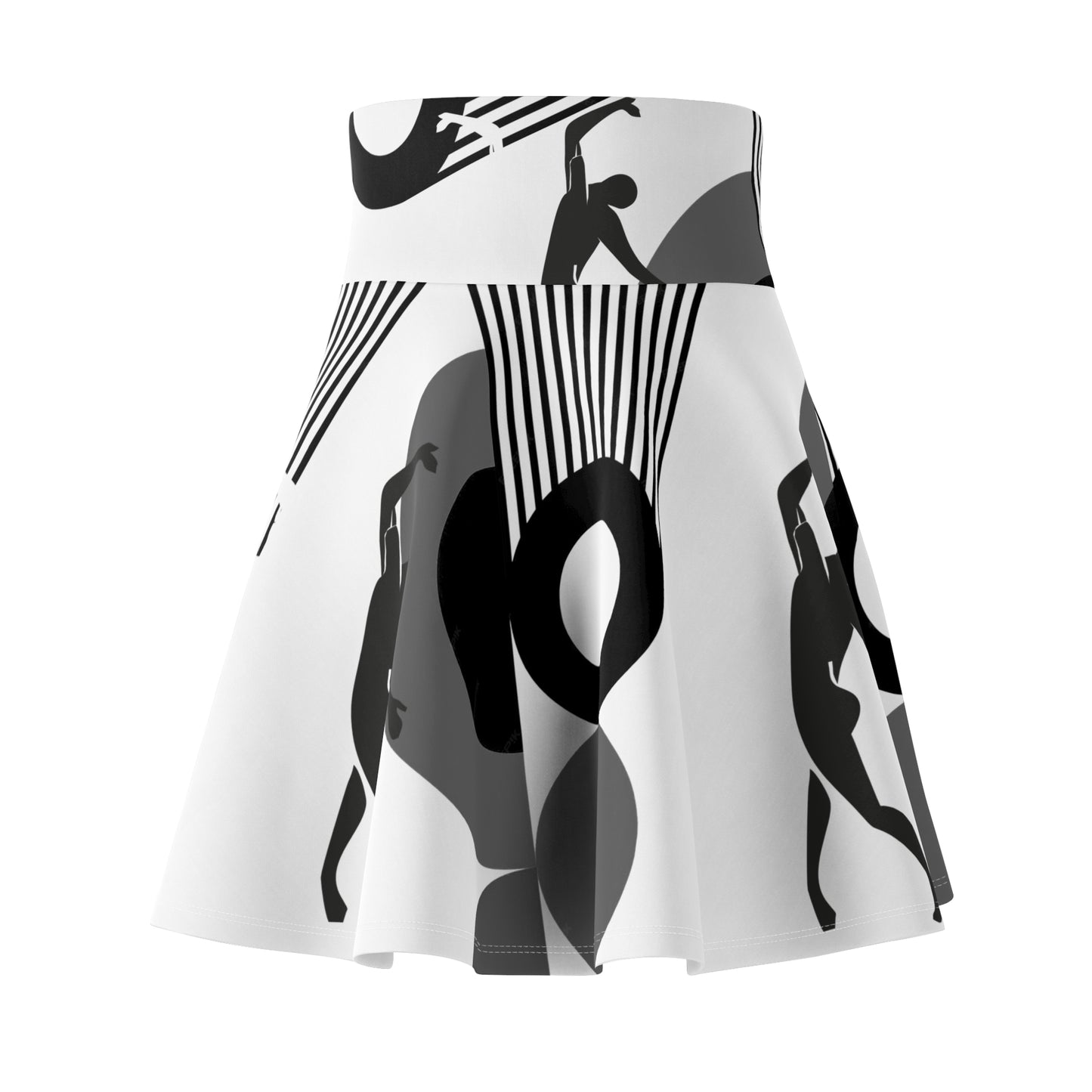 SOLSTICE Bauhaus Skater Pink White Skirt (AOP)