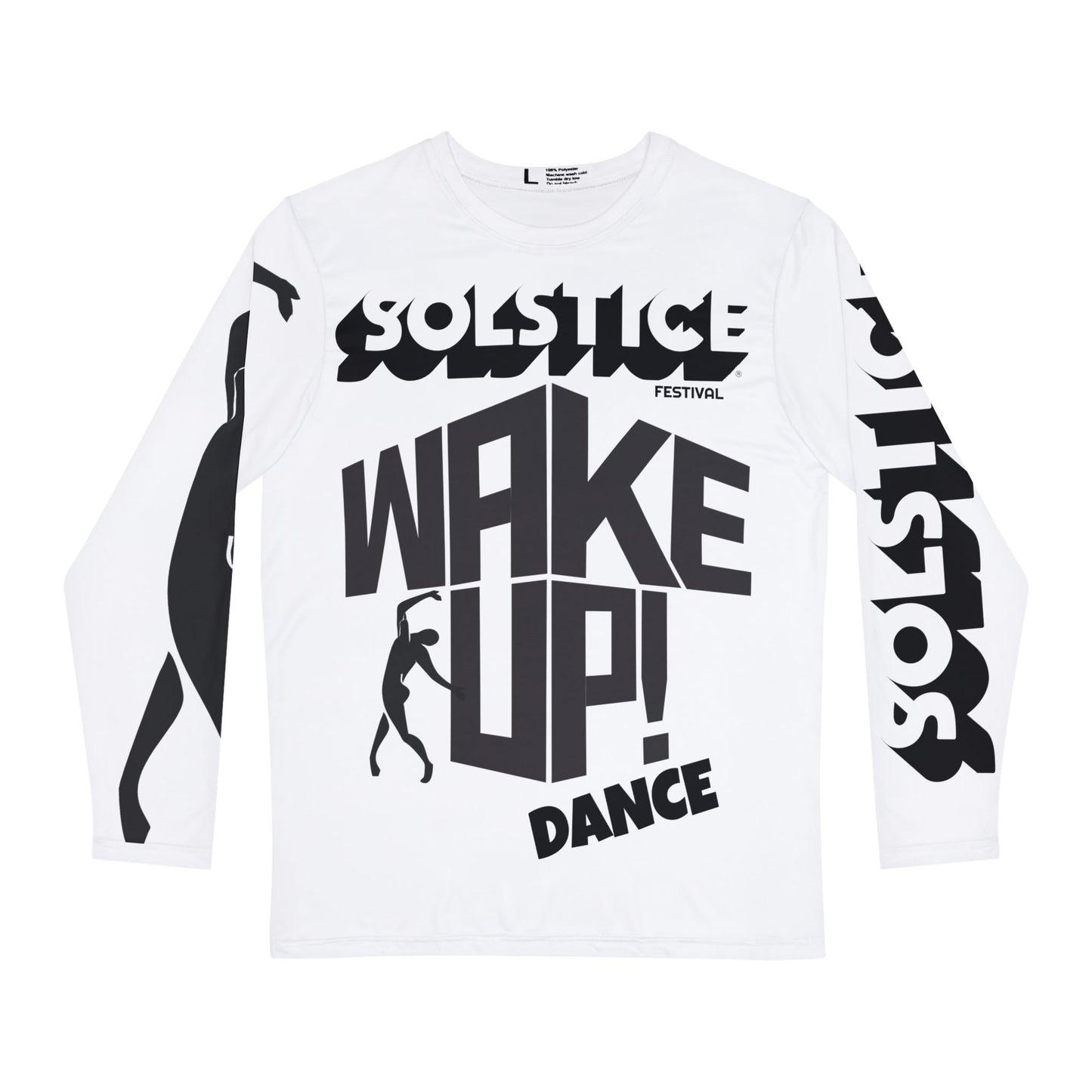 SOLSTICE Wake Up white Long Sleeve Shirt (AOP)