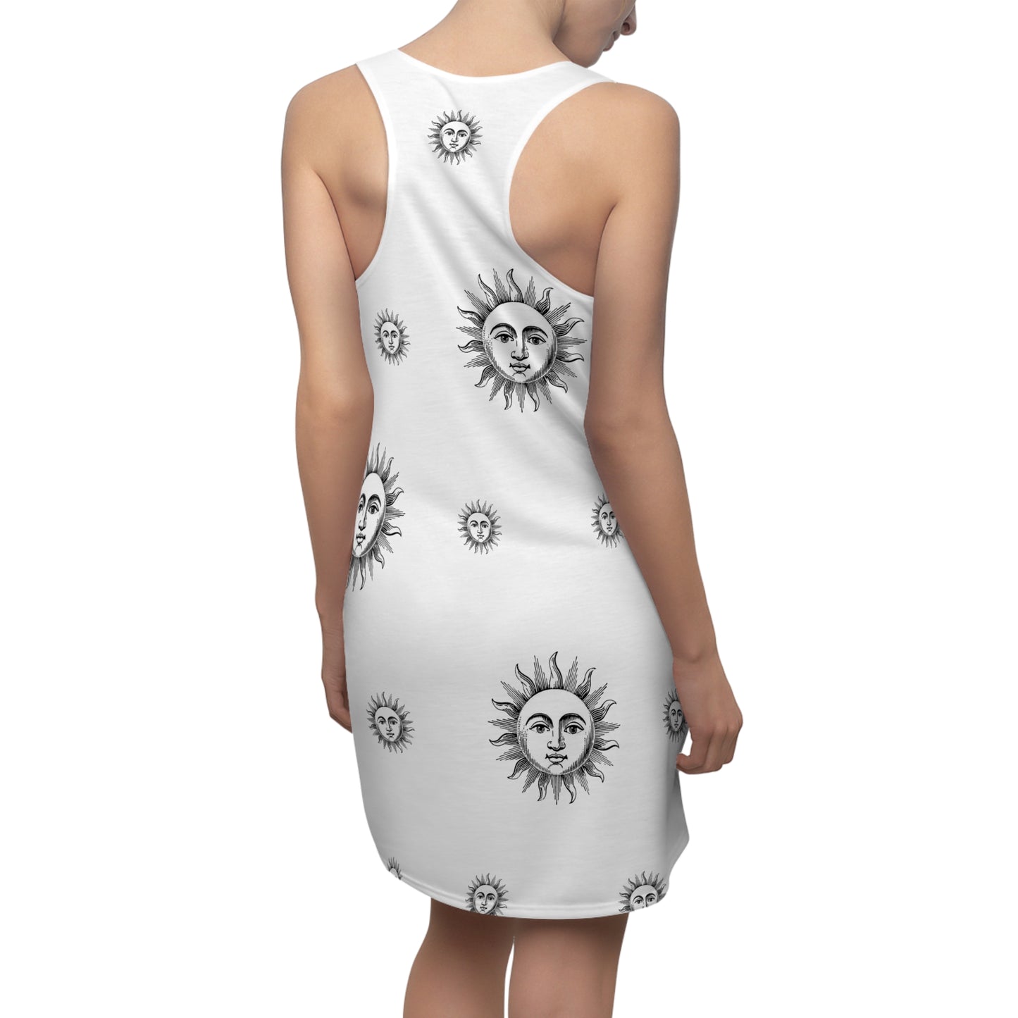 Women's Solstice Sun W Cut & Sew Racerback Dress (AOP)