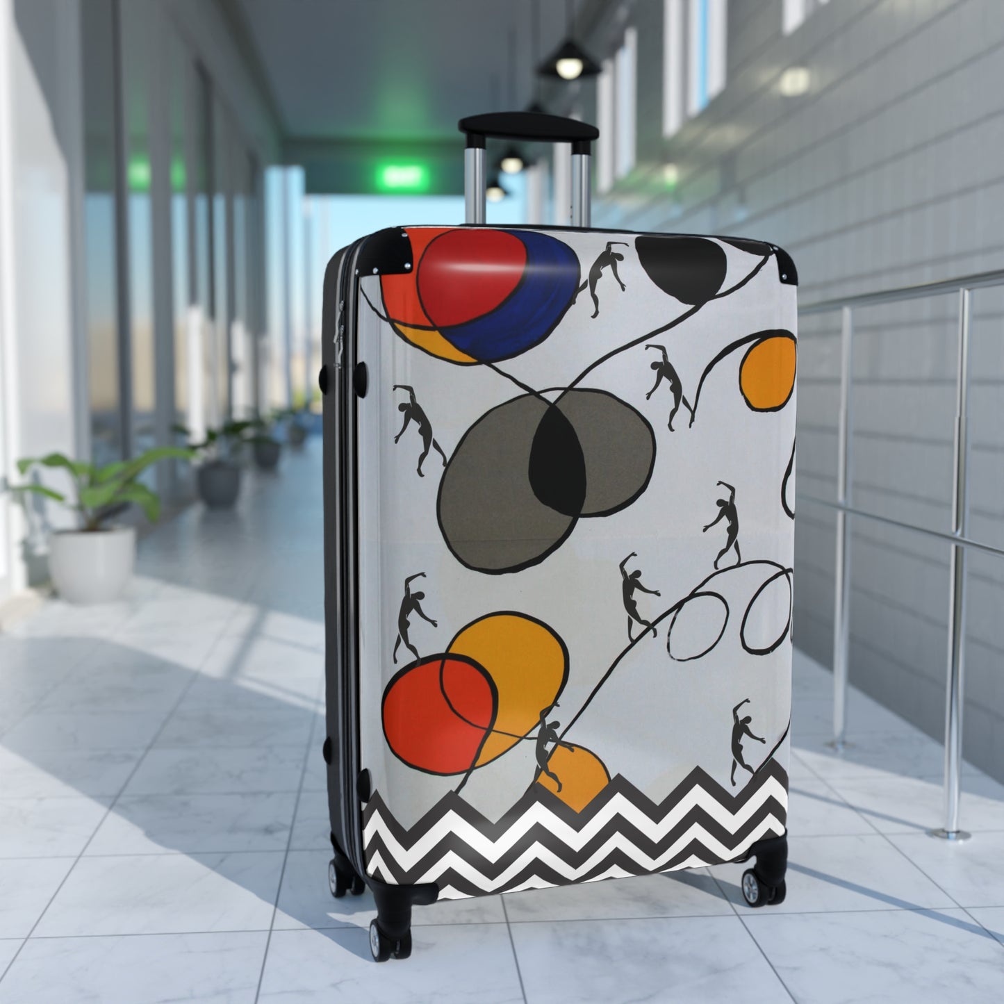 SOLSTICE Calder and Matisse dancers Suitcase