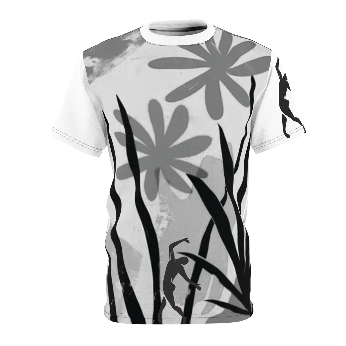SOLSTICE Bamboo Unisex yellow Cut & Sew Tee (AOP)