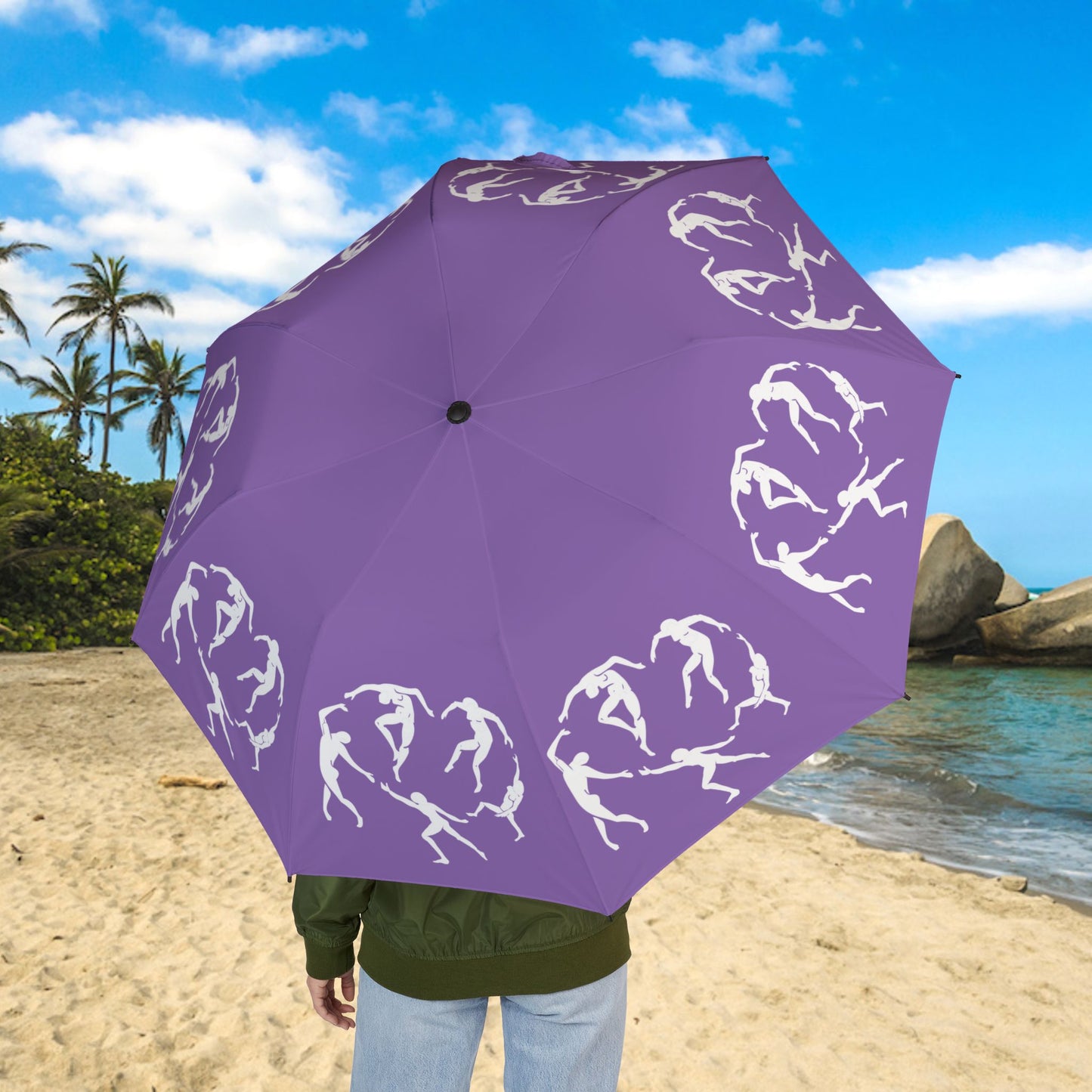 LILAC SOLSTICE DANCE Semi-Automatic Foldable Umbrella