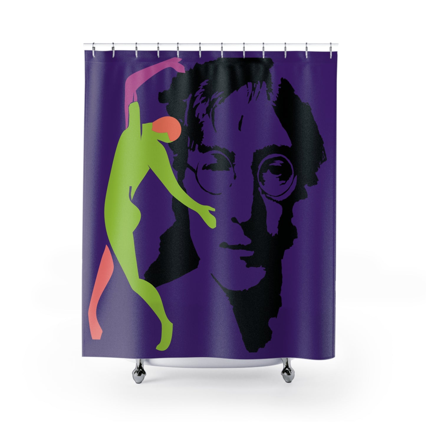 SOLSTICE Lennon Shower Curtain purple 6