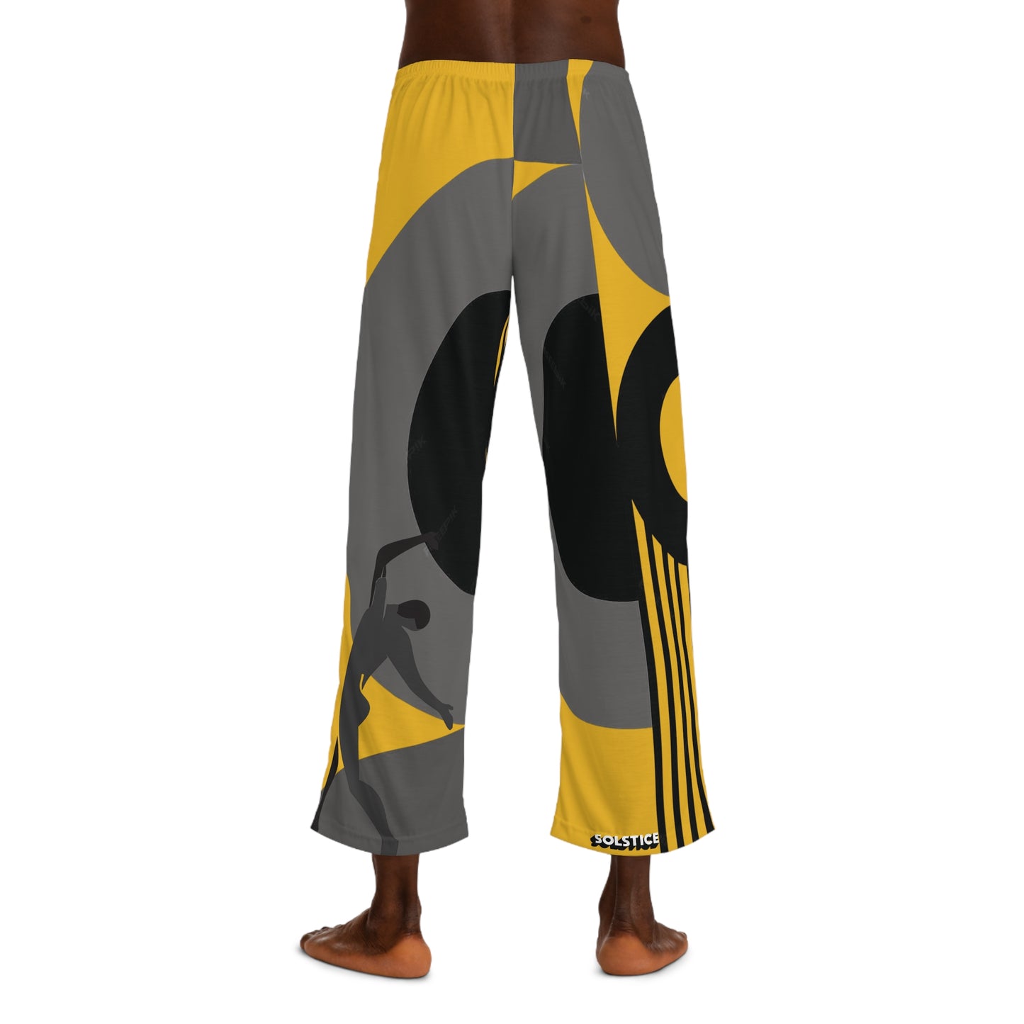 SOLSTICE Bauhaus Men's yellowPajama Pants (AOP)