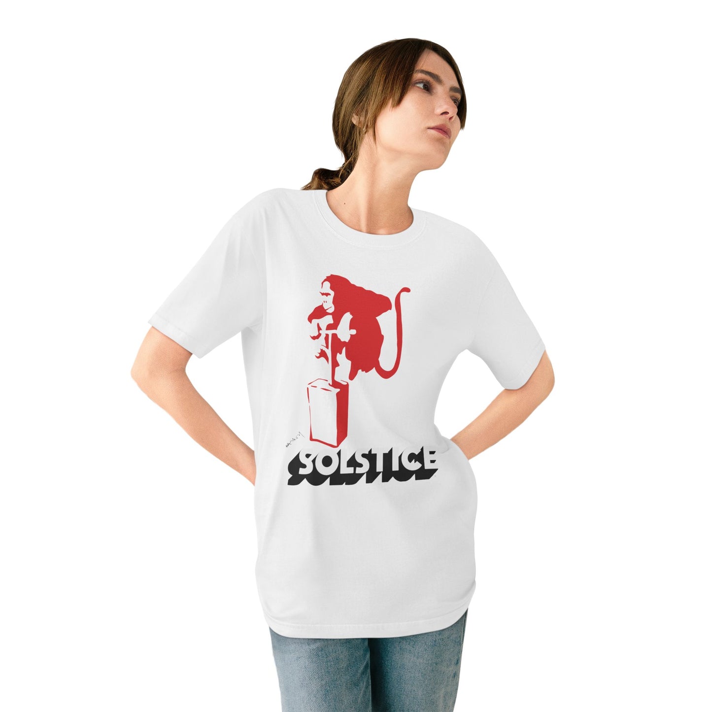 Bansky 'Monkey Exploding SOLSTICE Dynamite' Organic T-Shirt —