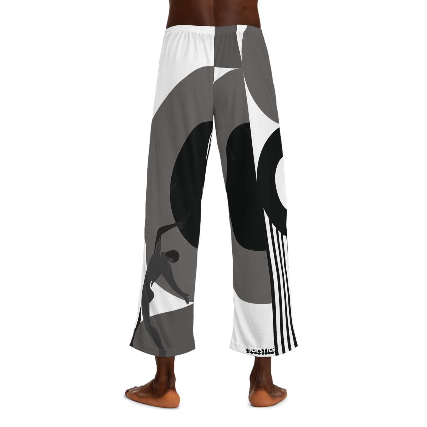 SOLSTICE Bauhaus Men's BW Pajama Pants (AOP)