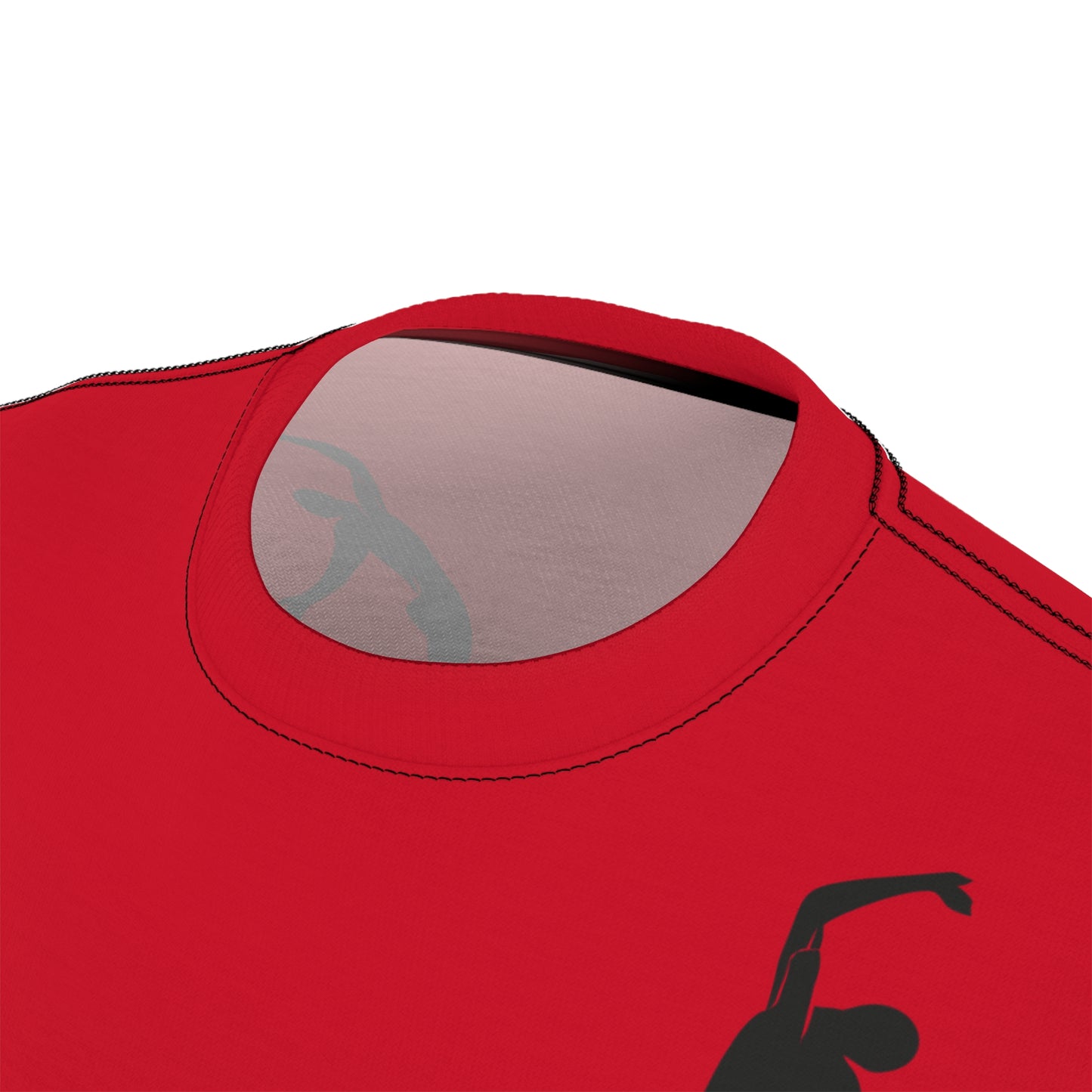 SOLSTICE Bamboo dark red Unisex Cut & Sew Tee (AOP)