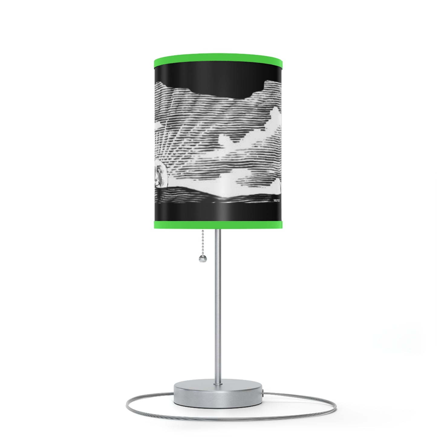 Solstice Engraved Sunrise Lamp on a Stand, US|CA plug