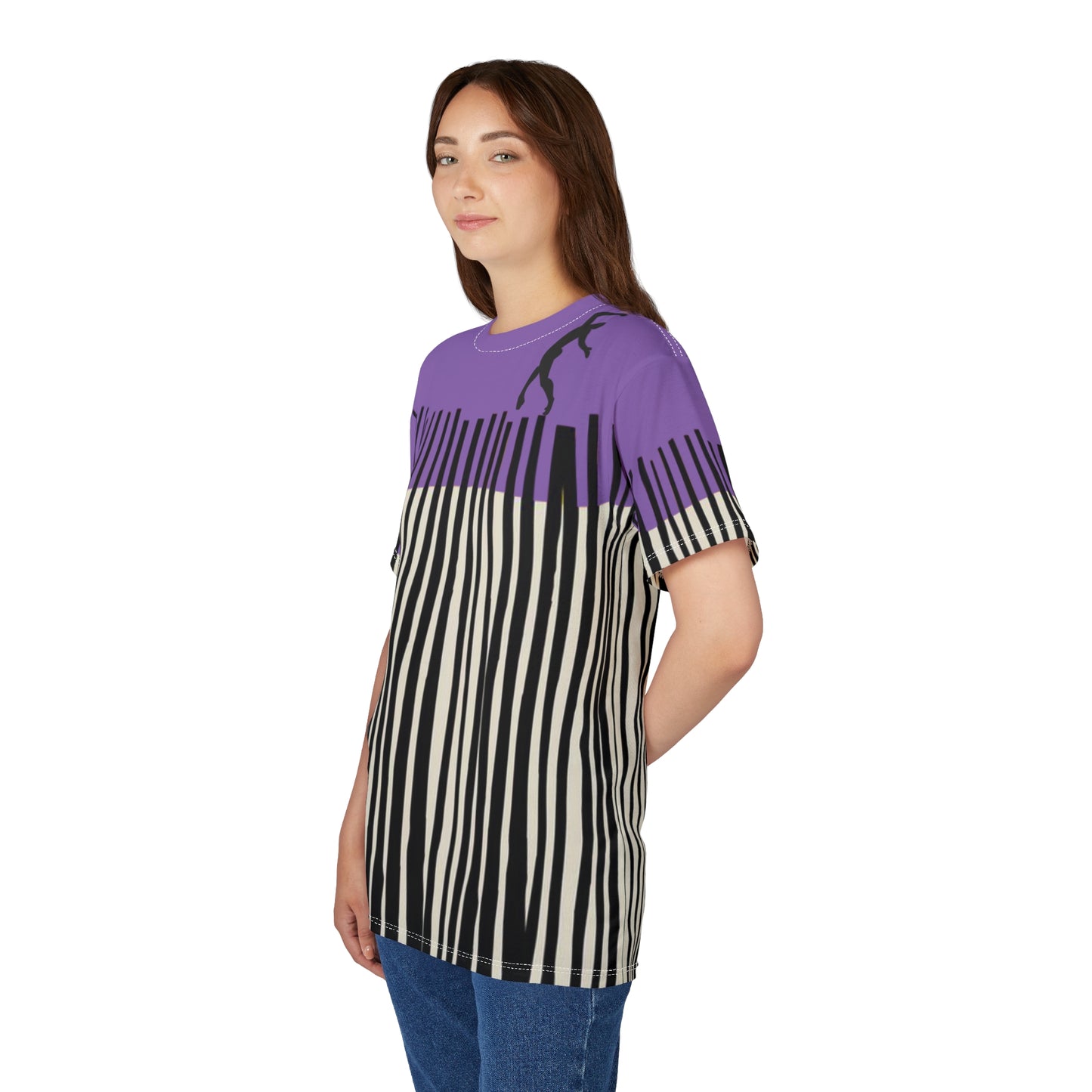 SOLSTICE Bamboo Unisex light purple Cut & Sew Tee (AOP)