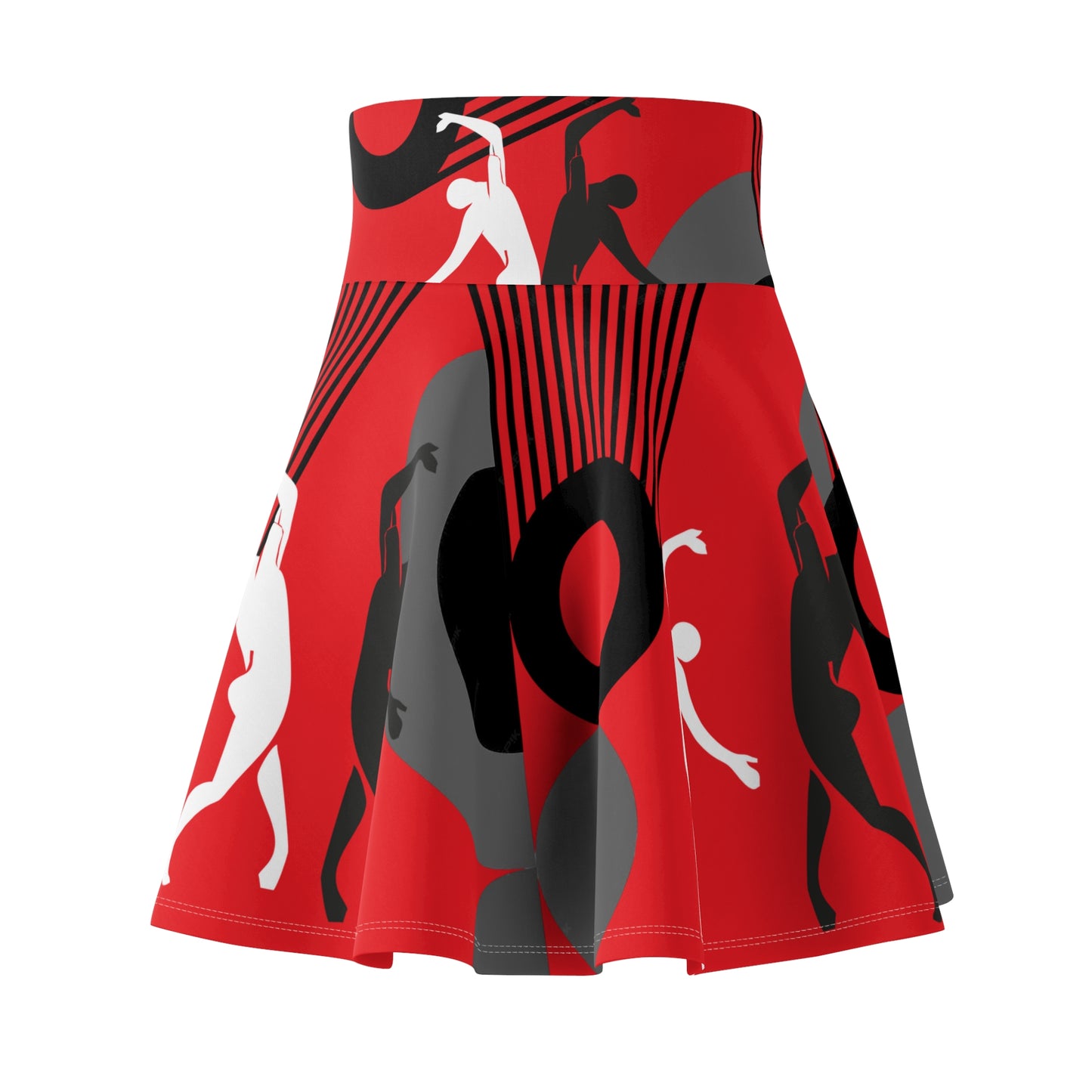SOLSTICE Bauhaus Skater Red Skirt (AOP)