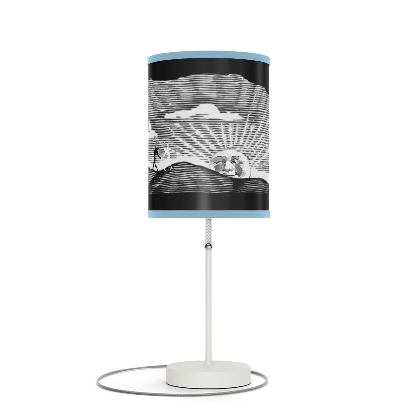 Solstice Engraved Sunrise Lamp on a Stand, US|CA plug