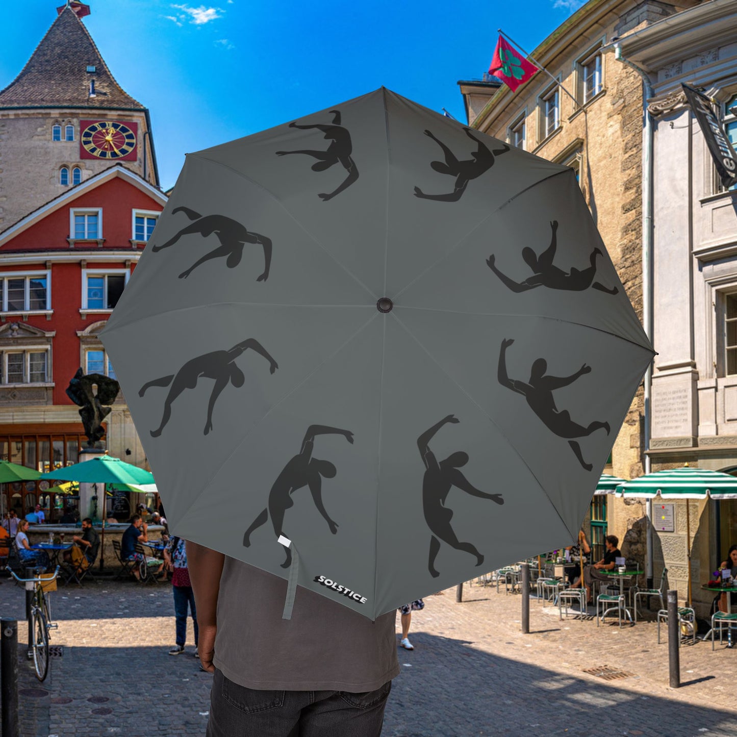 GRAY SOLSTICE MATISSE DANCER Semi-Automatic Foldable Umbrella