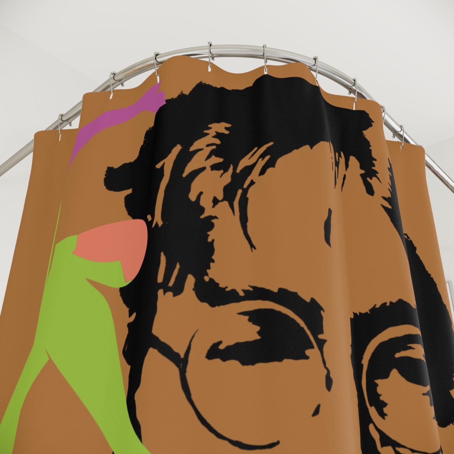 SOLSTICE Lennon Shower Curtain light brown 6