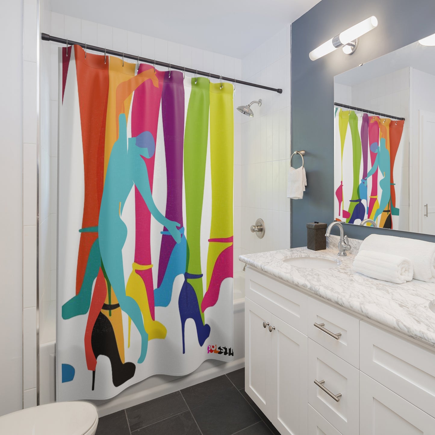 SOLSTICE Legs Shower Curtain 5