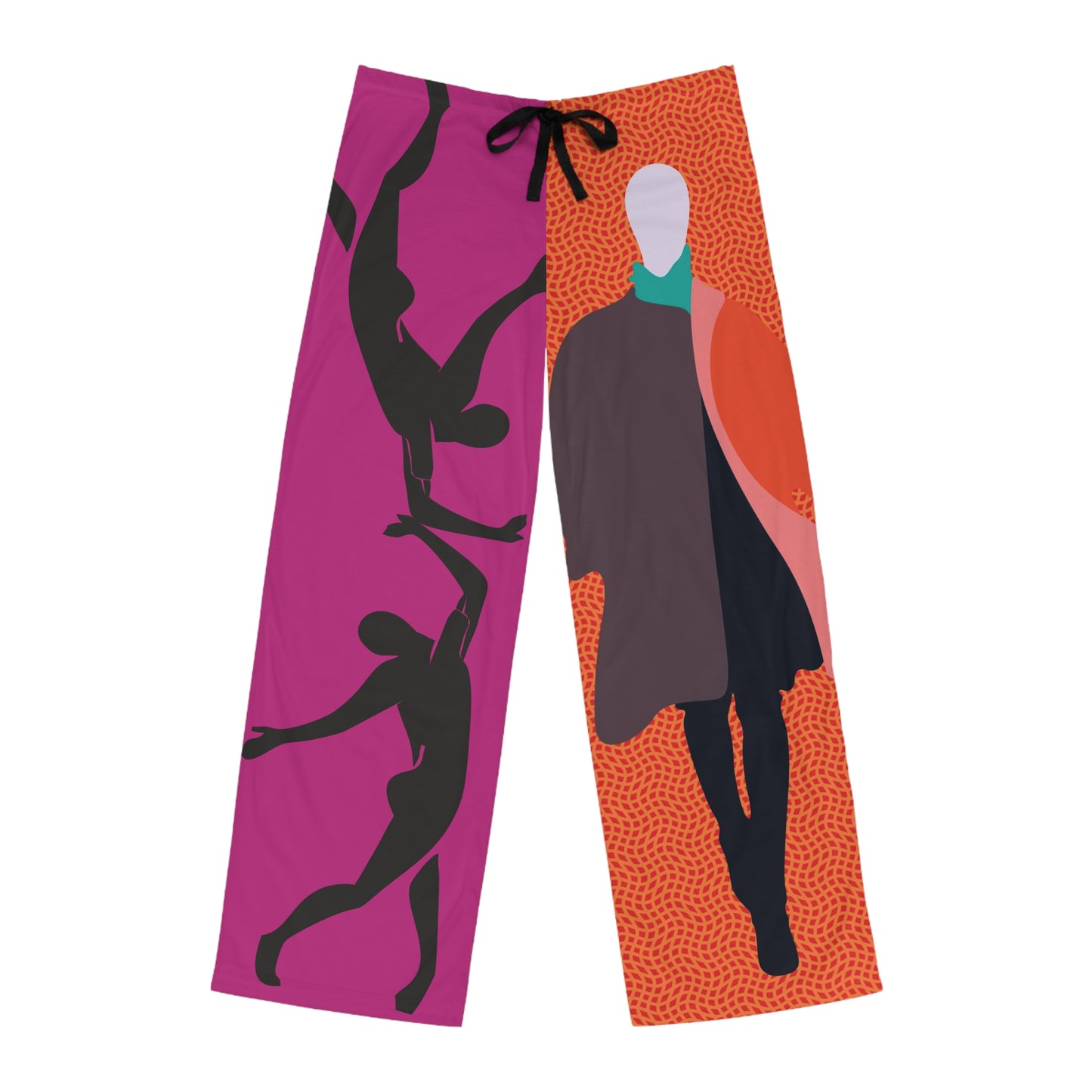 SOLSTICE Fashionist Pink Orange Men's Pajama Pants (AOP)