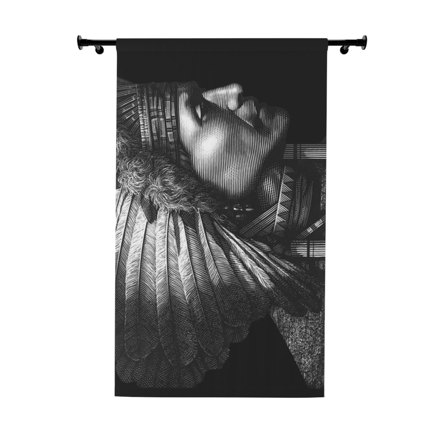 Solstice ShamanBlack Window Curtains (1 Piece)