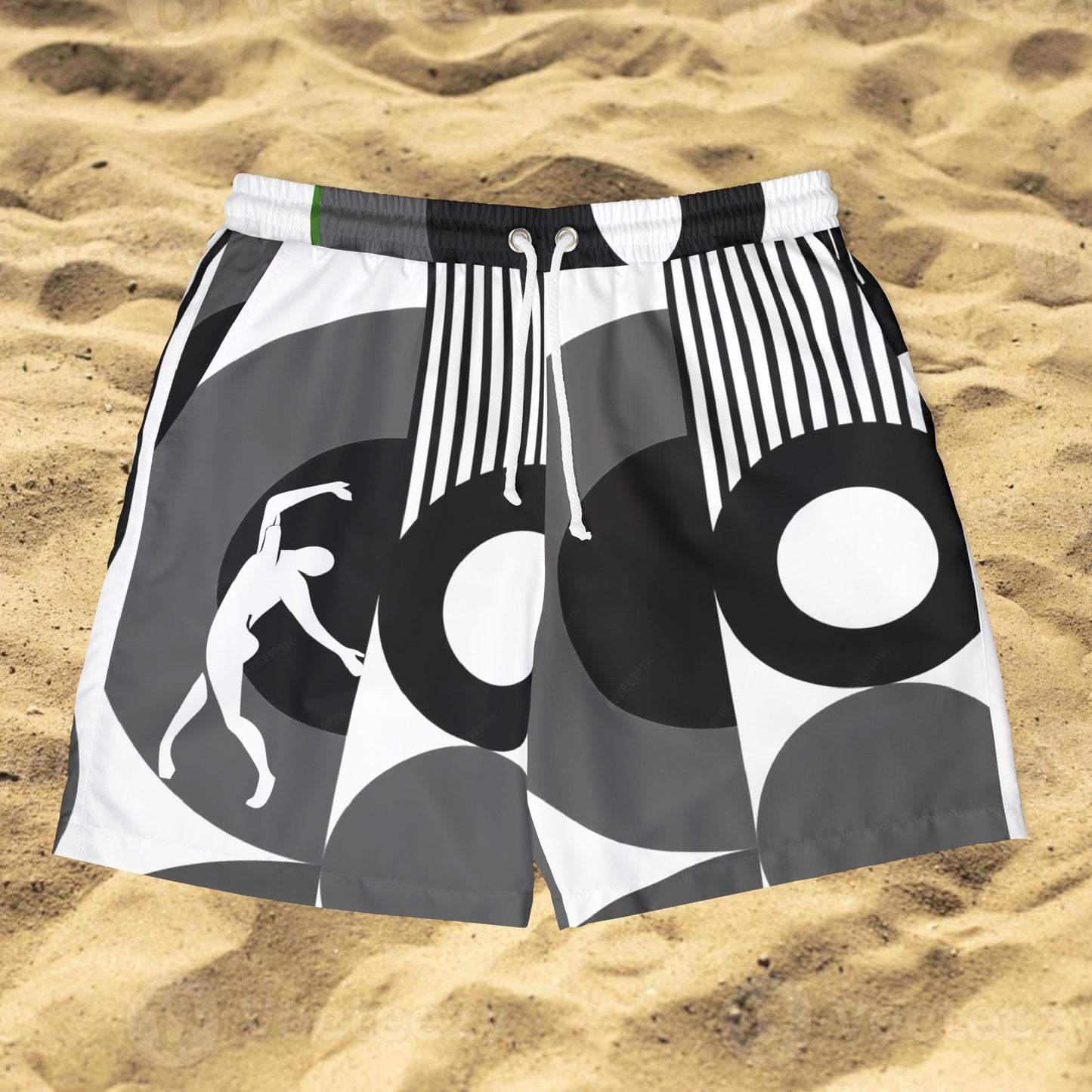 SOLSTICE Bauhaus BW Swim Shorts (AOP)
