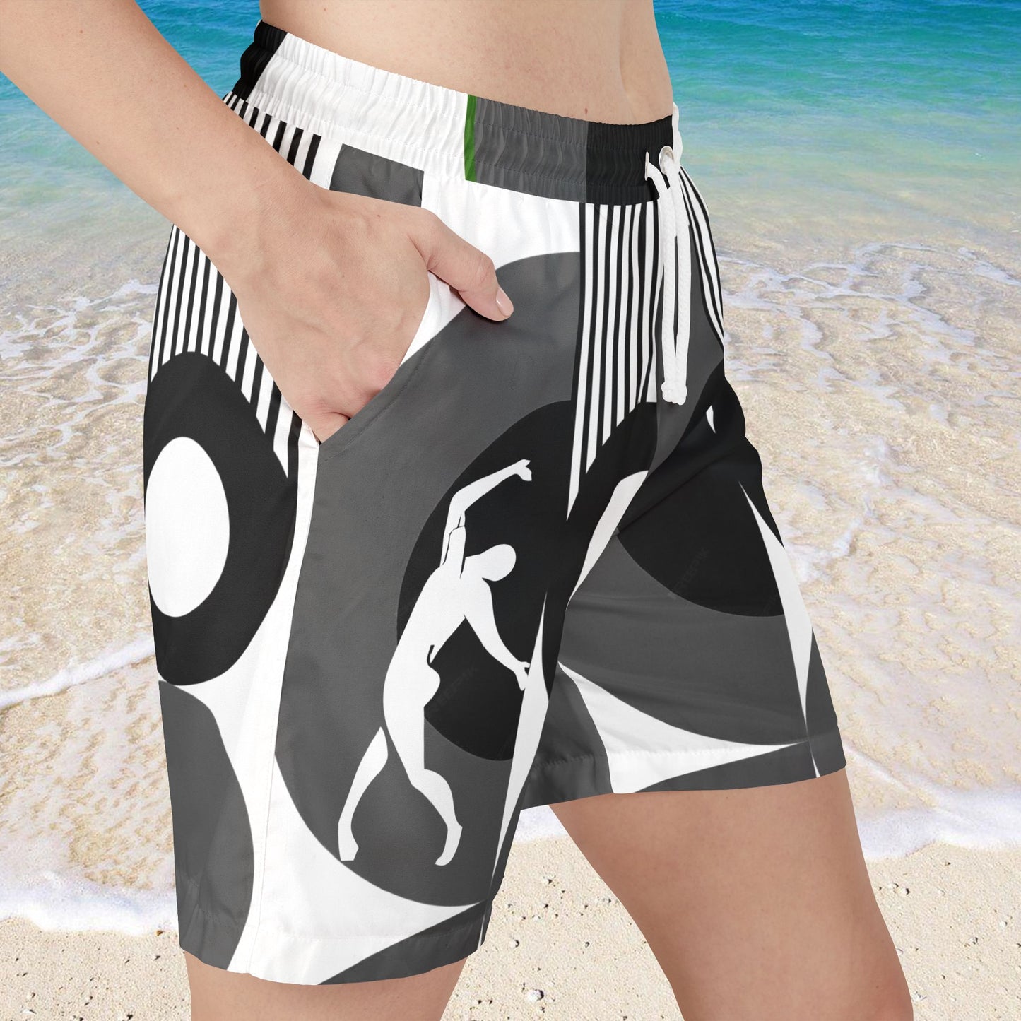 SOLSTICE Bauhaus BW Swim Shorts (AOP)