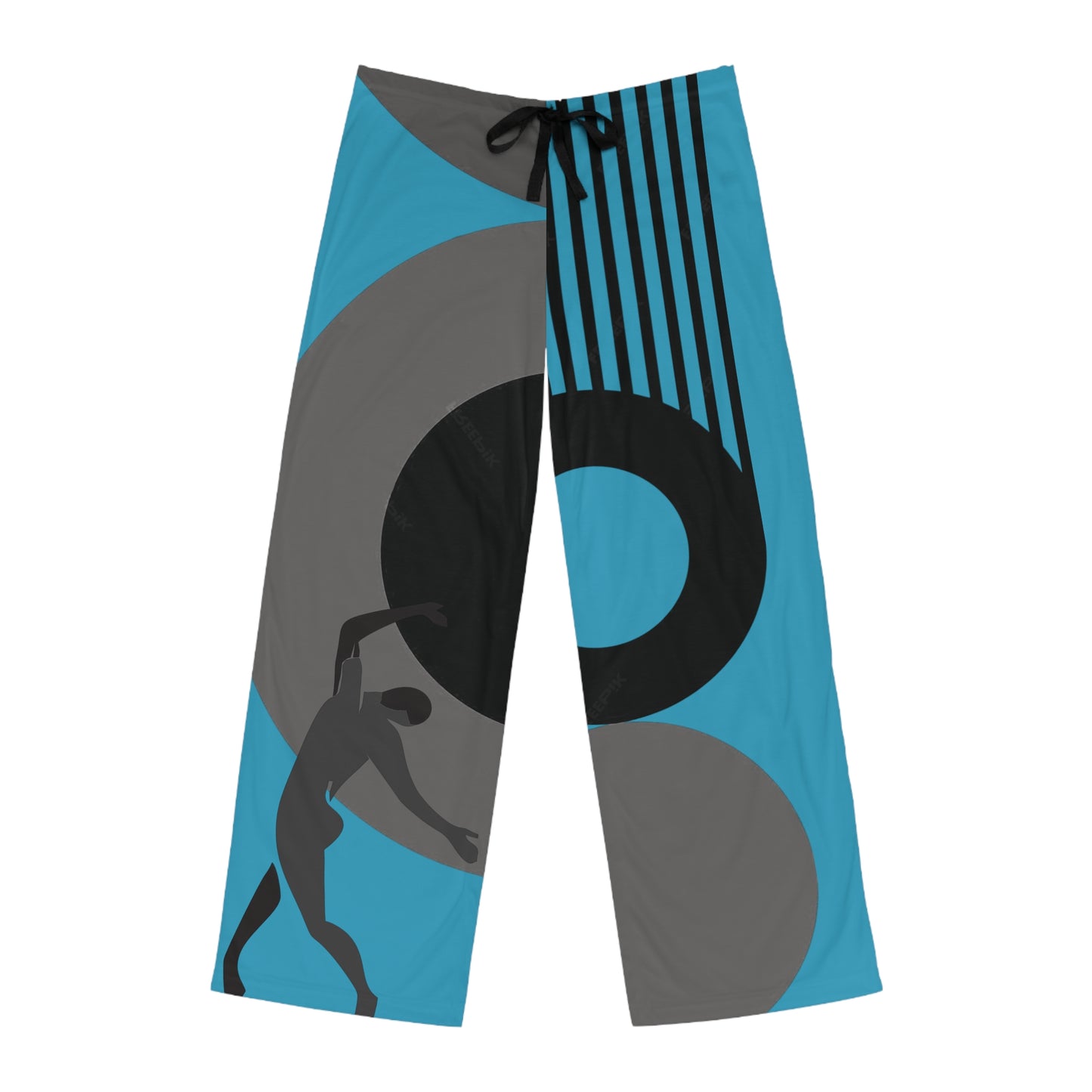 SOLSTICE Bauhaus Men's BW Pajama Pants (AOP)