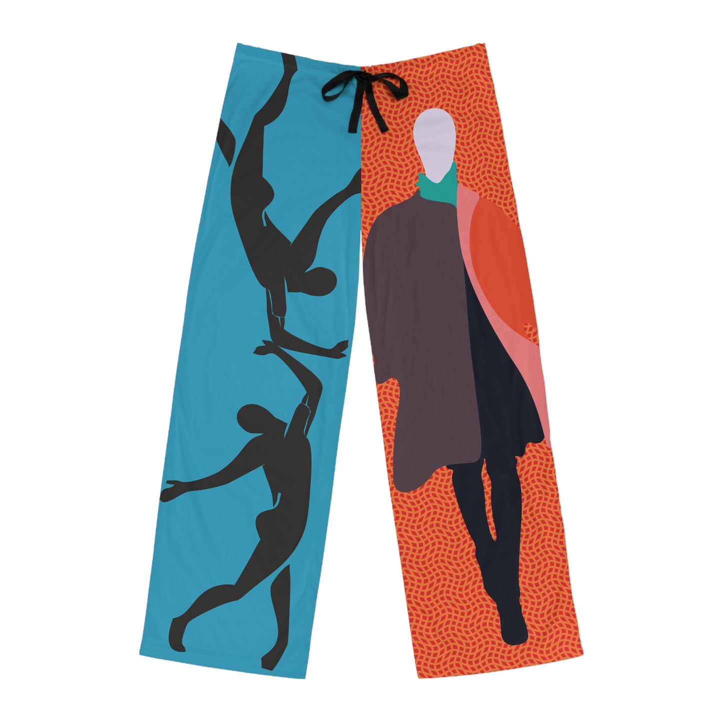 SOLSTICE Fashionist turquoise orange Men's Pajama Pants (AOP)
