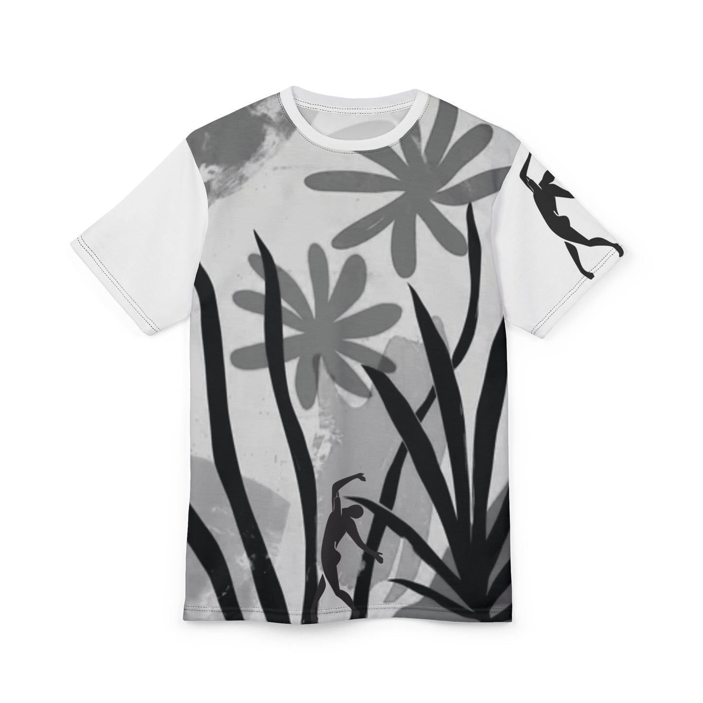 SOLSTICE Bamboo Unisex yellow Cut & Sew Tee (AOP)