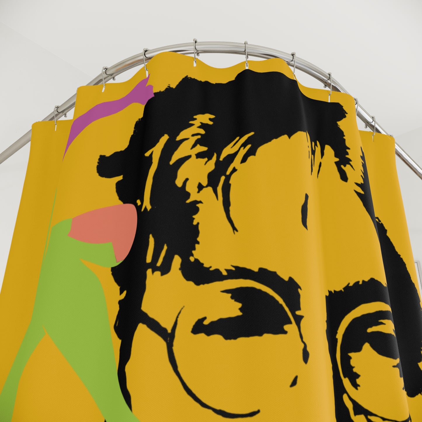 SOLSTICE Lennon Shower Curtain yellow 6