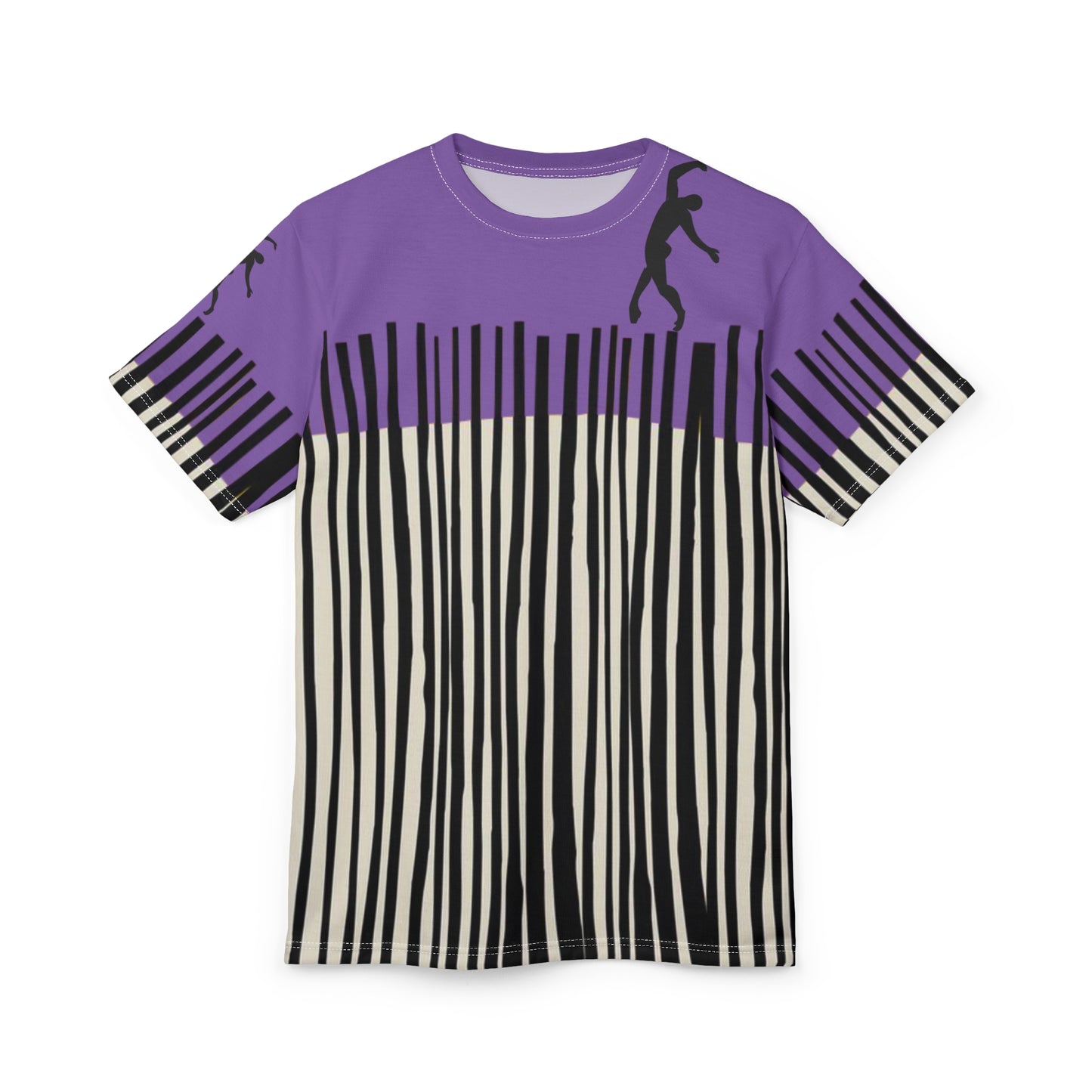 SOLSTICE Bamboo Unisex light purple Cut & Sew Tee (AOP)