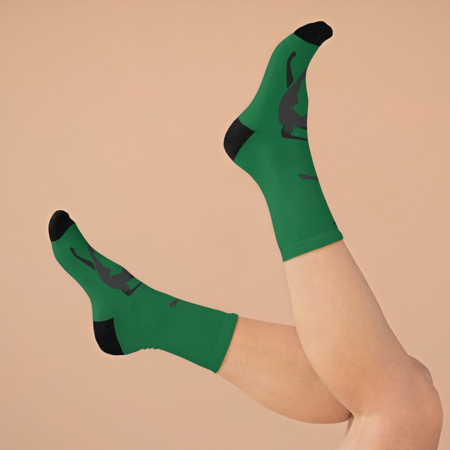 Recycled SOLSTICE Dancer green Poly Socks