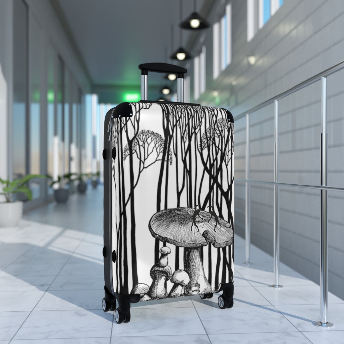 SOLSTICE Trees and Mushrooms with Matisse dancers Suitcase
