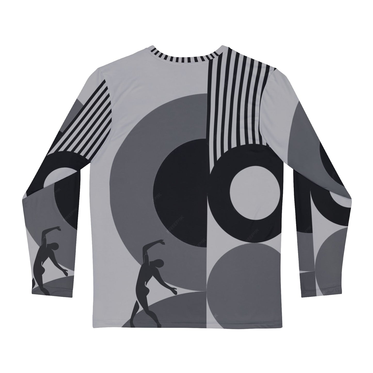 Men's SOLSTICE BAUHAUS Long Sleeve Shirt light gray (AOP)