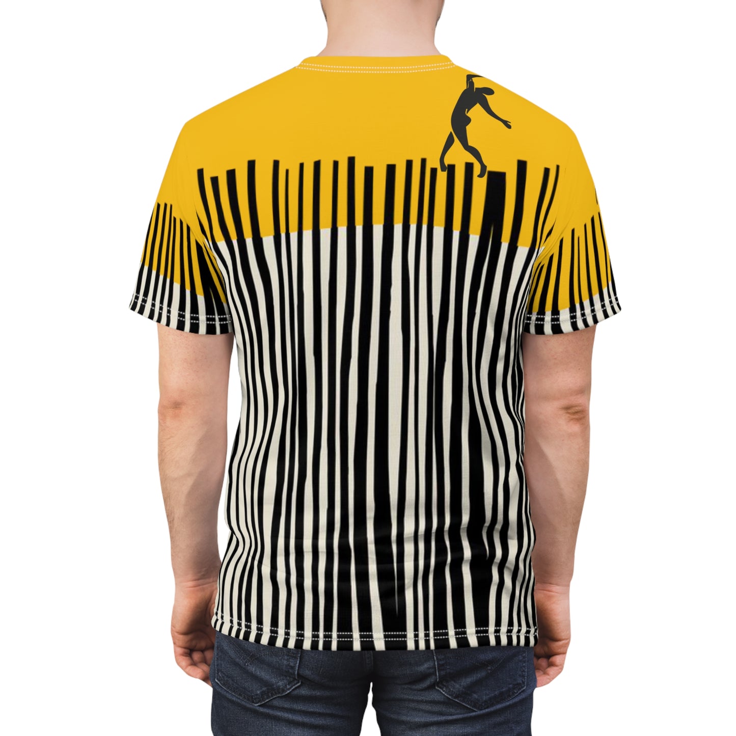 SOLSTICE Bamboo Unisex yellow Cut & Sew Tee (AOP)