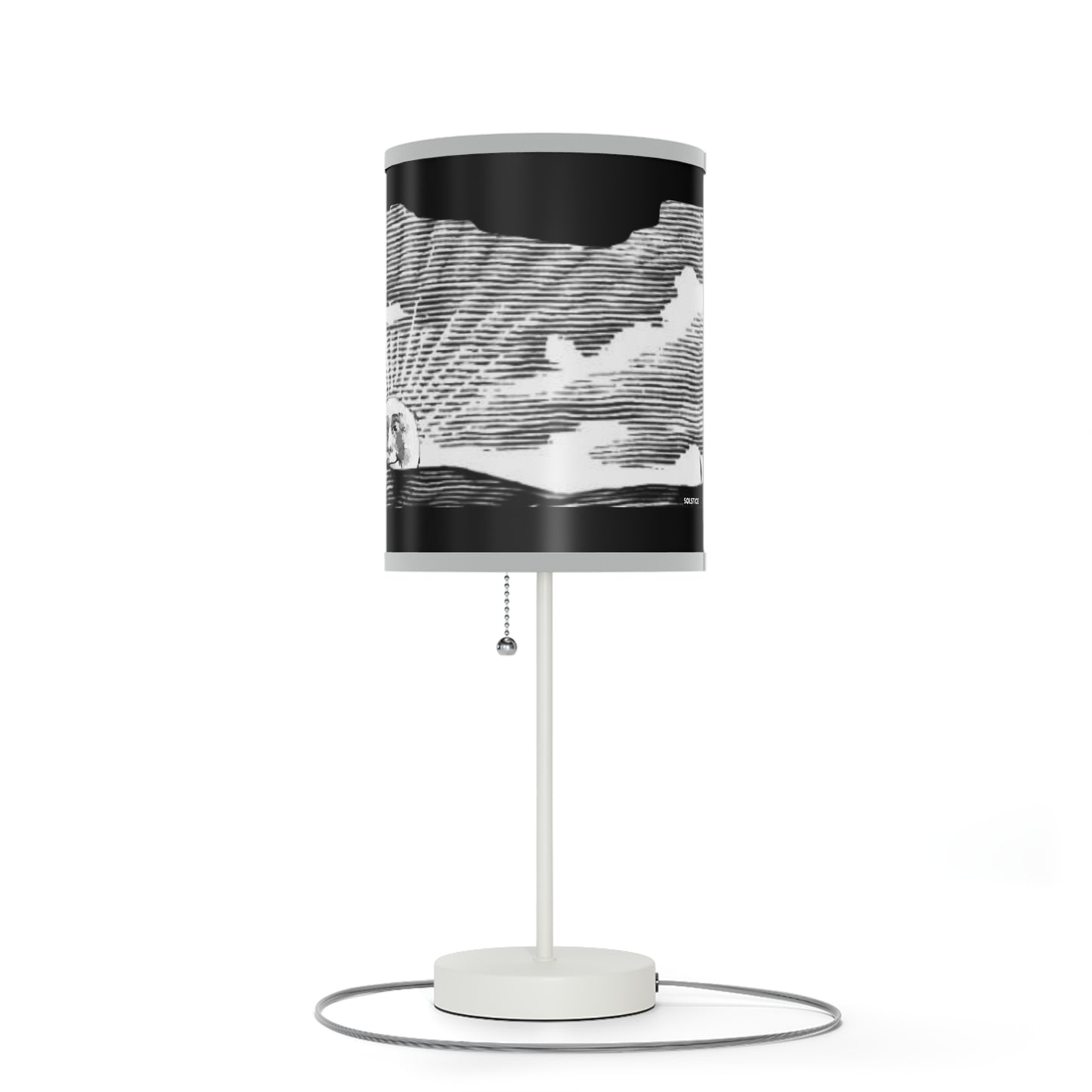 Solstice Engraved Sunrise Lamp on a Stand, US|CA plug
